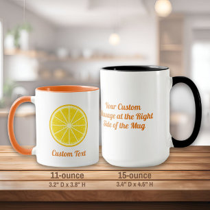 Orange segment mugg