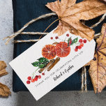 Orange Segment och kanel julförmån Presentetikett<br><div class="desc">Vackra orangar,  kanel,  bär och löv med ert budskap i chic,  dessa julfest favärdesstämplar är perfekt för er speciella händelse. MATCHING-objekt i vår butik.</div>