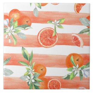 Orange Segment Orange Rand Kakelplatta