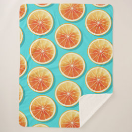 Orange segment på blå