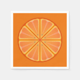 Orange segment pappersservett