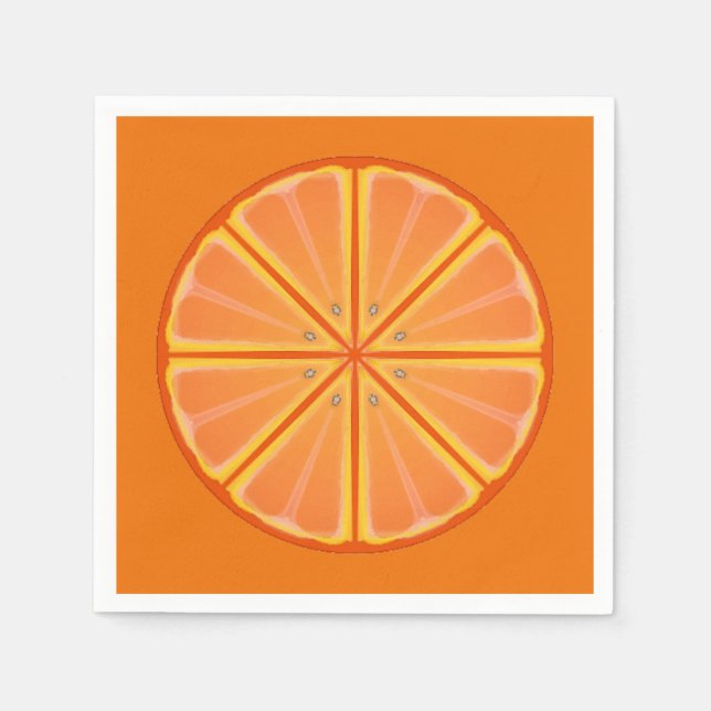 Orange segment pappersservett (Framsidan)