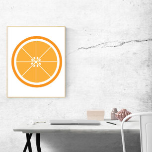 Orange segment poster