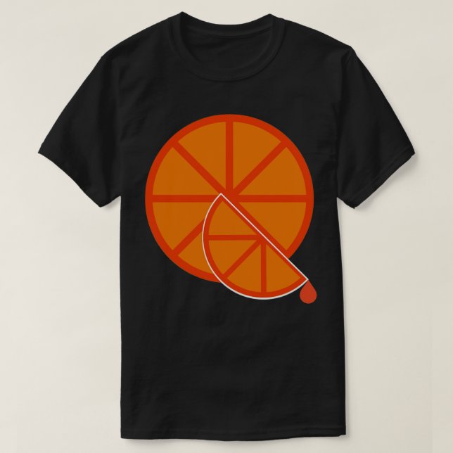Orange segment t shirt (Design framsida)