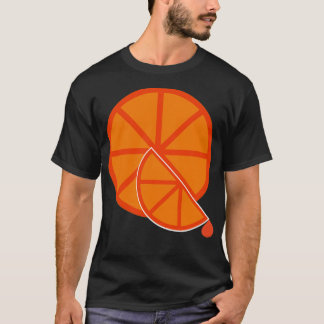 Orange segment t shirt