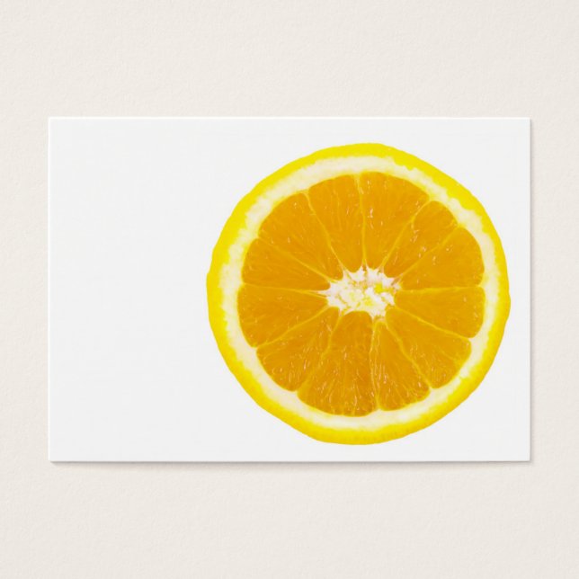orange segment visitkort (Framsidan)