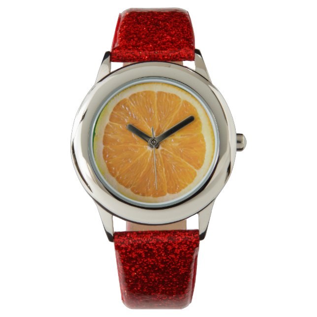 Orange Segment Wrist Watch Armbandsur (Framsida)