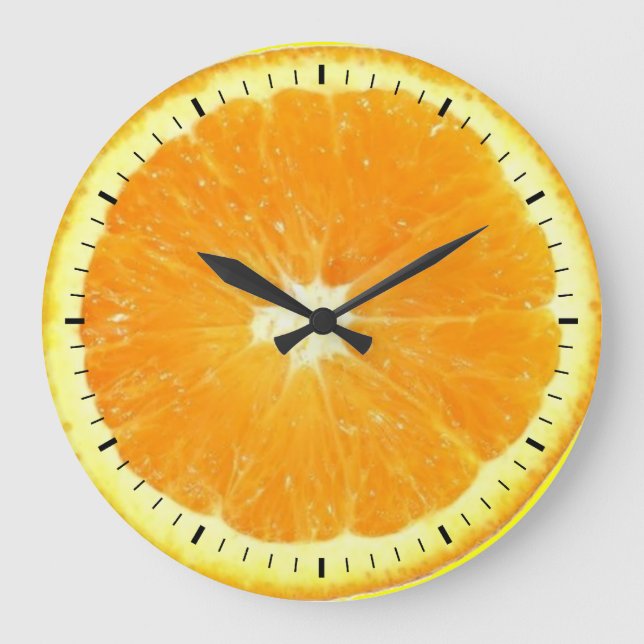 Orange segmentfärg stor klocka (Framsida)