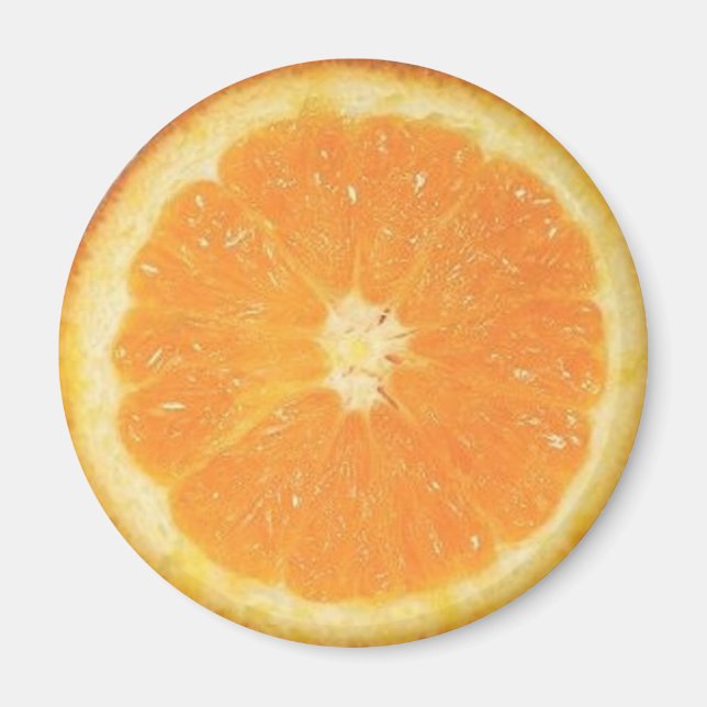 Orange segmentmagnet magnet (Framsidan)