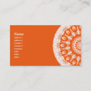 Orange SherbetKaleidoscope Visitkort