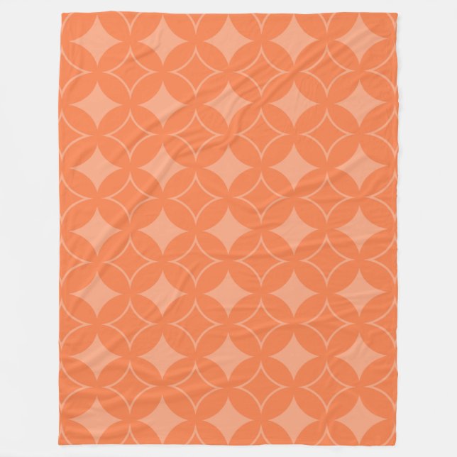 Orange shippo fleecefilt (Framsidan)