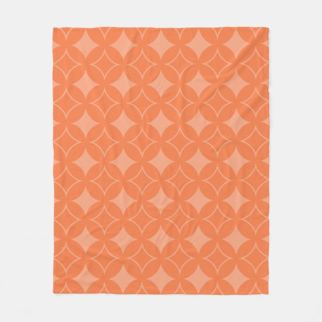Orange shippo fleecefilt (Framsidan)