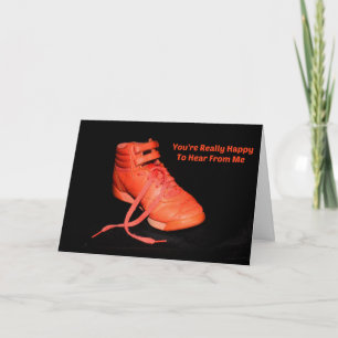 Orange Shoe Lycklig att höra från mig? Kort