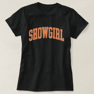 Orange Showgirl Varsity Stil Shirt T