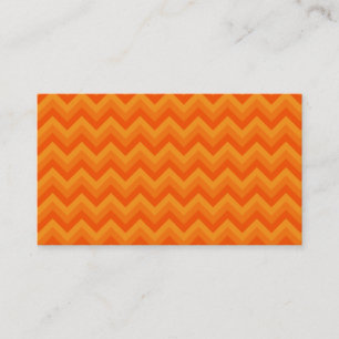 Orange sicksackStripes. Visitkort