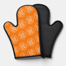 Orange Silicone Oven Mitt med Anpassningsbar Logot