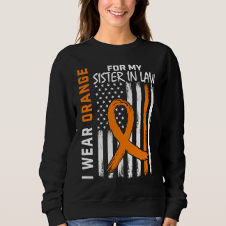 Orange Sister In Law Leukemia Awareness Flag  Prod T Shirt