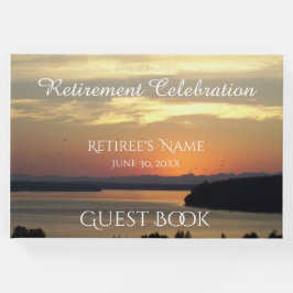 Orange Sjölandskap Solnedgång Pension Gästböcker