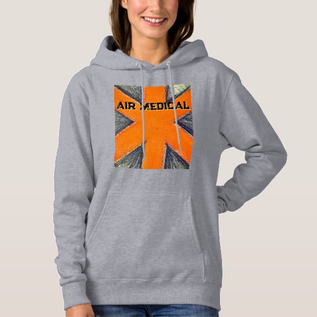 Orange Sjukhudie i Luft för kvinnor T Shirt (Framsida)