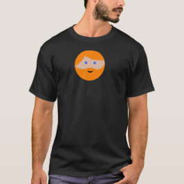 Orange skäggansikte t-shirt