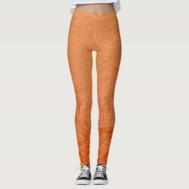 Orange skal struktur leggings (Framsida)