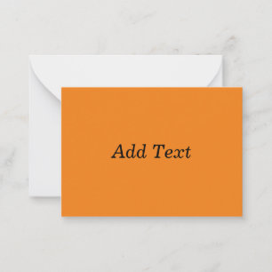Orange Skapa Din Egen Lägg Till Text Anpassad Anteckningskort