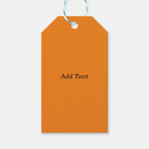 Orange Skapa din egen Lägg till text Anpassad Presentetikett
