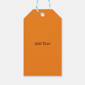 Orange Skapa din egen Lägg till text Anpassad Presentetikett