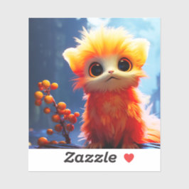 Orange skapad klistermärken