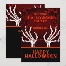 Orange Skeleton Händer