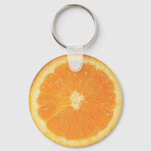 Orange skiva Keychain Nyckelring