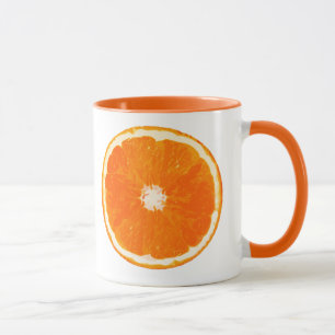 Orange skivaDigital målning Mugg