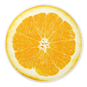 Orange skivaköksskåpknopp knopp