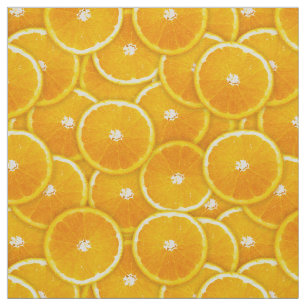 Orange skivor tyg