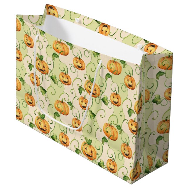 ORANGE SKÖRDETACKSGURKOR MED GRÖNA BLAD (Framsidan Vinklad)