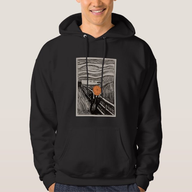 Orange Skrik Hoodie (Framsida)