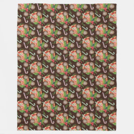 ORANGE SLICES CHRISTMAS COOKIES POLKAGRISARS FLEECEFILT