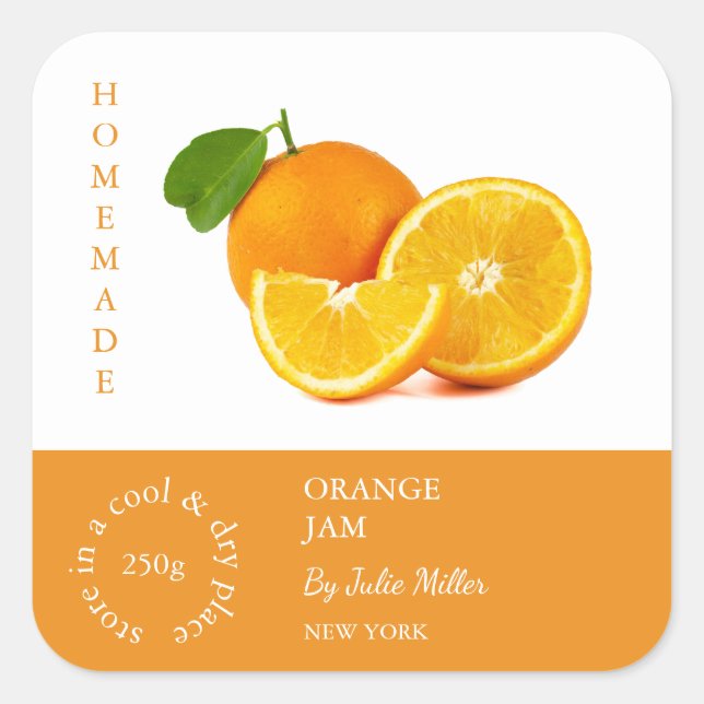 Orange Small Business Etikett (Framsida)