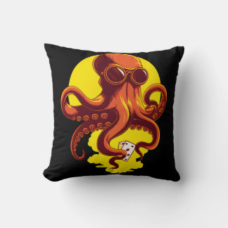 Orange Smart Octopus Kudde