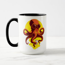 Orange Smart Octopus Mugg
