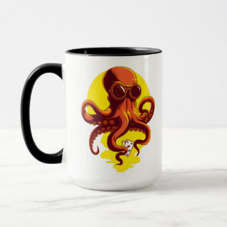 Orange Smart Octopus Mugg