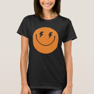 Orange Smile Ansikte Lycklig Smiling Ansikte Cute  T Shirt