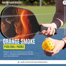 Orange Smoke Specialdesignad Pickleball-paddle