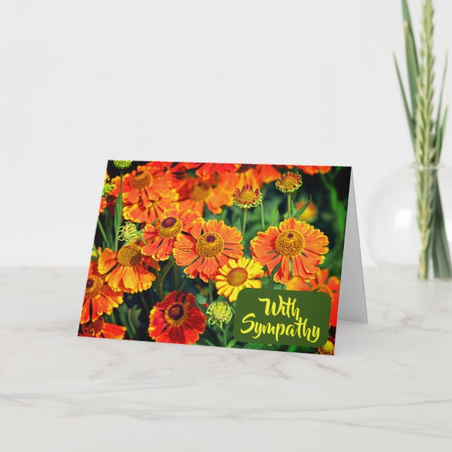 Orange Snezeworldwers Photo with Sympathy Kort (Framsida)