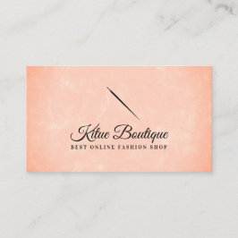 Orange Snyggt Nål trådar Seamstress Sewing Sewing Visitkort