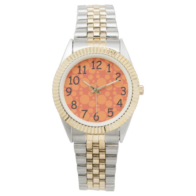 Orange Soap Bubbles Armbandsur (Framsida)