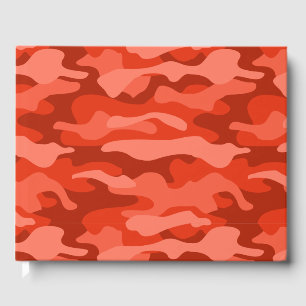 Orange Soda Monocolor Camo Gästböcker