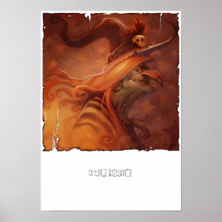 Orange Sodawitch Kanvastryck Poster