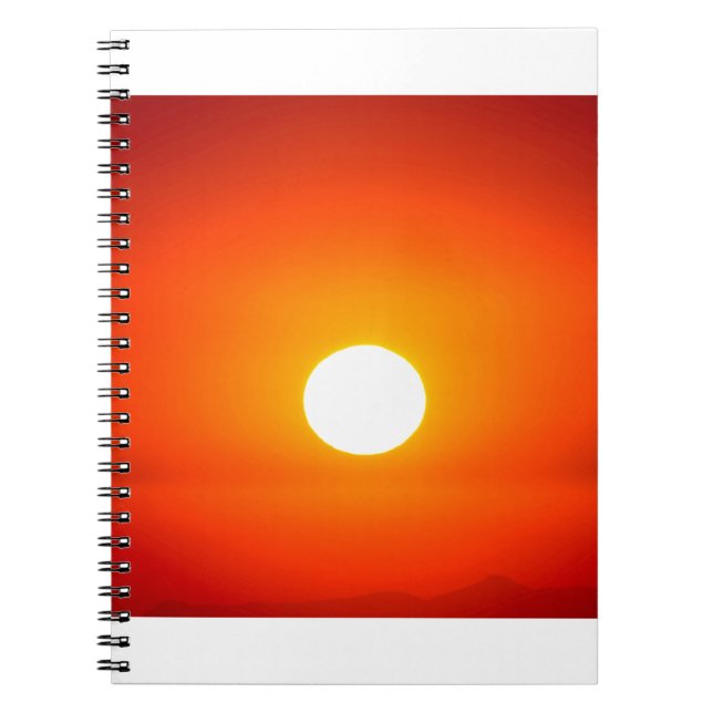 orange sol anteckningsbok (Framsidan)