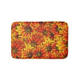 Orange Solblommor Badrumsmatta